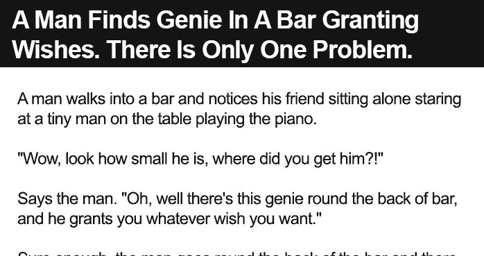 man walks into a bar and pulls out a tiny piano