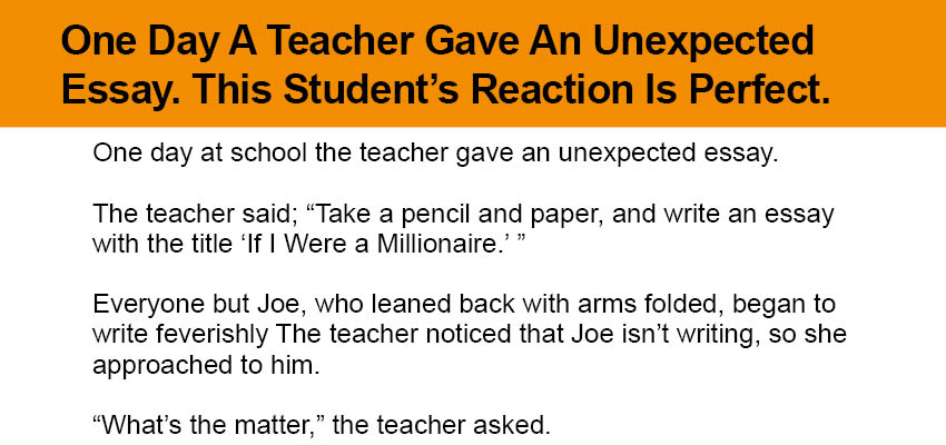 Unexpected friendship essay image