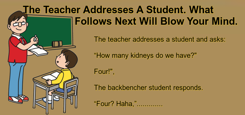 The Teacher Addresses A Student.