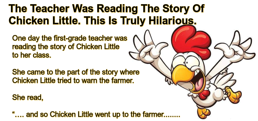 the-teacher-was-reading-the-story-of-chicken-little